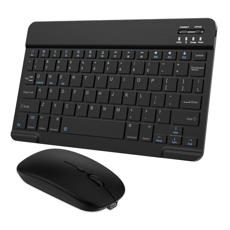 Imagem Kit Teclado e Mouse Bluetooth Ultrafino Portátil Tohakata