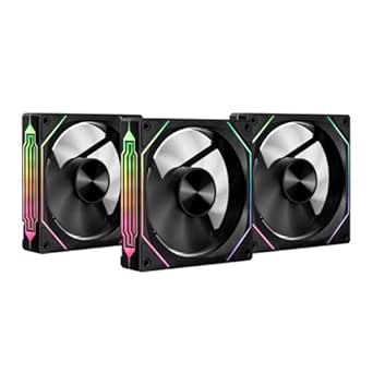 Imagem Kit 3 Ventoinhas Pichau Ventus NX ARGB 120mm - Preto