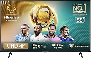 Imagem Smart TV Hisense 58" UHD 4K - 58A6N 