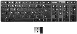 Imagem Teclado sem fio Geonav ABNT2 – OFTCW01 - Preto
