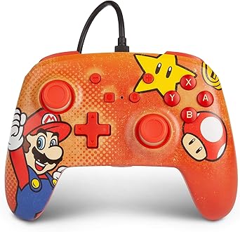 Imagem Controle com fio PowerA para Nintendo Switch - Mario Vintage
