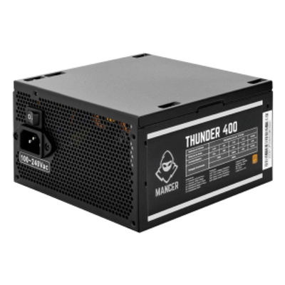 Imagem Fonte Mancer Thunder 400W | Certificação 80 Plus Bronze | PFC Ativo | Bivolt Automático 100-240V AC | Formato ATX