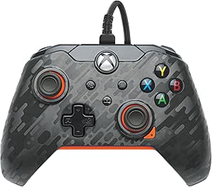 Imagem Controle com fio PDP Atomic Carbon para Xbox Series | One