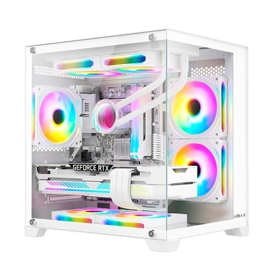 Imagem Gabinete Hyrax Tower HGB705, Mini Tower, Lateral em Vidro, Branco - HGB705W