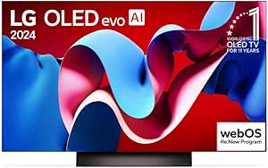 Imagem Smart TV LG 4K 48" OLED evo OLED48C4 – Dolby Vision, Dolby Atmos, 144Hz