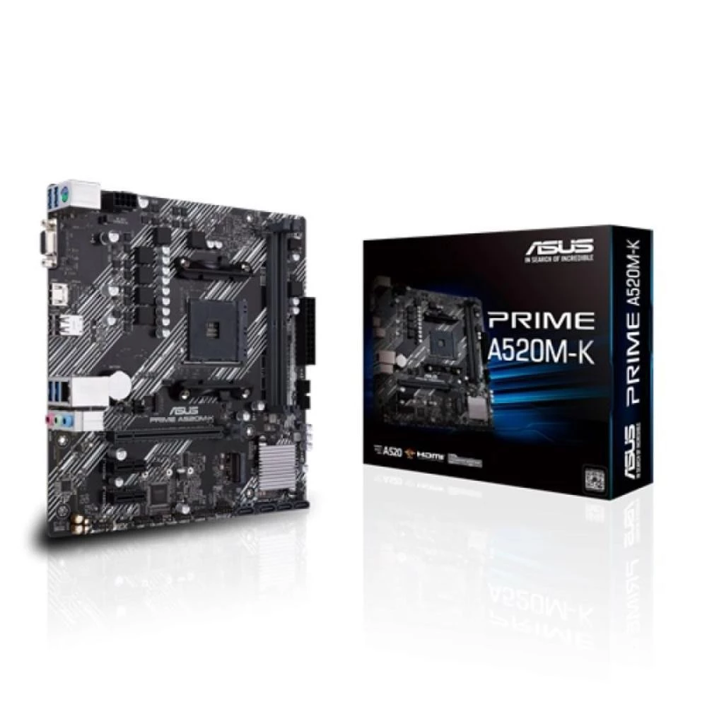 Imagem Placa Mãe Am4 Asus A520m-k Prime, Ddr4, Vga, HDMI, M.2