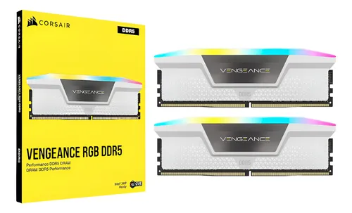 Imagem Memória RAM DDR5 Corsair Vengeance RGB 32GB (2x16GB) 6400MHz