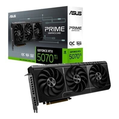 Imagem Placa de Vídeo ASUS PRIME RTX 5070 Ti 16G NVIDIA Geforce 16GB Edição OC - 90YV0MF0-M0NA00