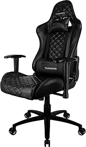 Imagem Cadeira Gamer Profissional TGC12 Preta ThunderX3.