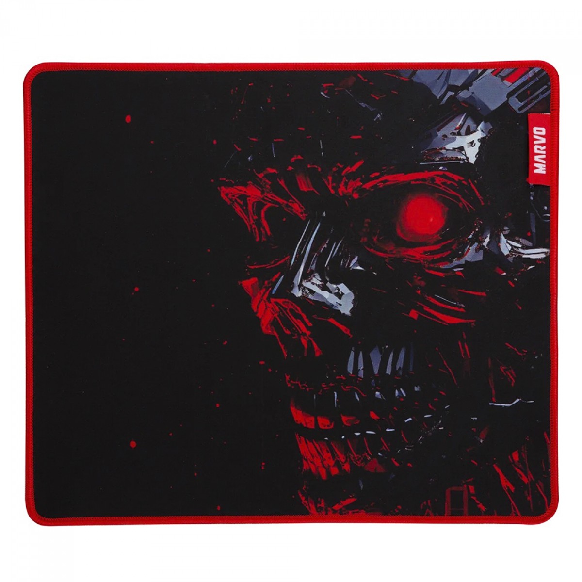 Imagem Mousepad Gamer Marvo G53 Noob M, 350x300mm, Preto/Vermelho