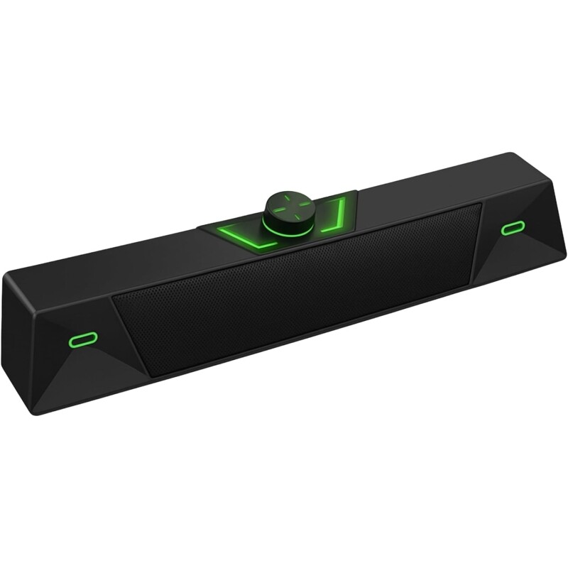 Imagem Soundbar Caixa de Som Gamer Compacta 7W RMS Iluminação LED USB
