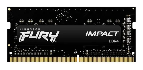 Imagem Memória RAM Para Notebook DDR4 16GB 3200Mhz CL20 Kingston Fury Impact KF432S20IB/16