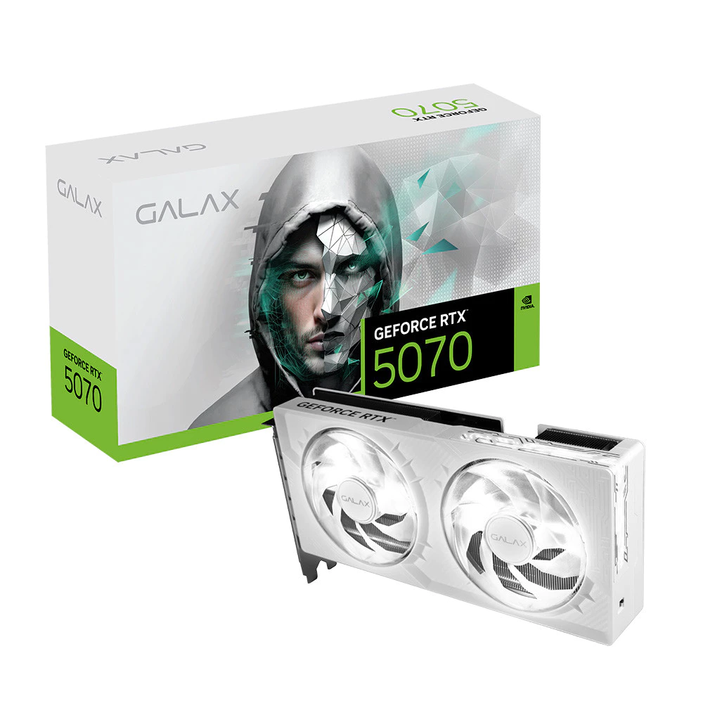 Imagem Placa de Vídeo GALAX Nvidia RTX 5070 12GB GDDR7 White 57NON7MDBSWH