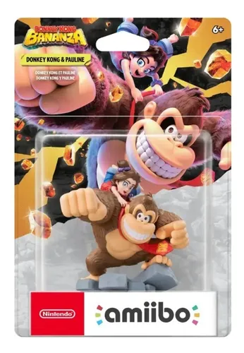 Imagem Amiibo Donkey Kong e Pauline – Donkey Kong Bananza
