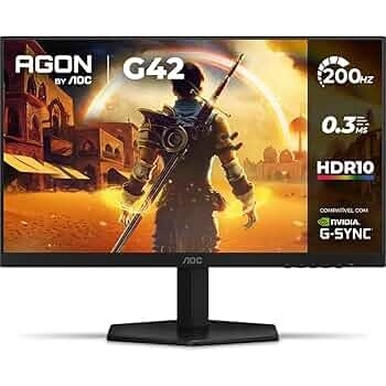 Imagem Monitor Gamer AOC AGON G42 24" 200Hz 03ms IPS HDR10 NVIDIA G-Sync 24G42HE