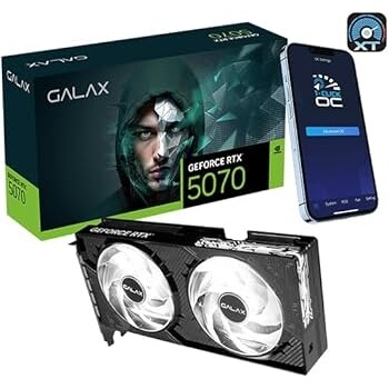 Imagem Placa de Video GALAX GeForce RTX 5070 2X 1-CLICK OC 12GB GDDR7 192BITS - 57NON7MDBROC