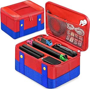 Imagem Bolsa Maleta Case Mario Para Nintendo Switch