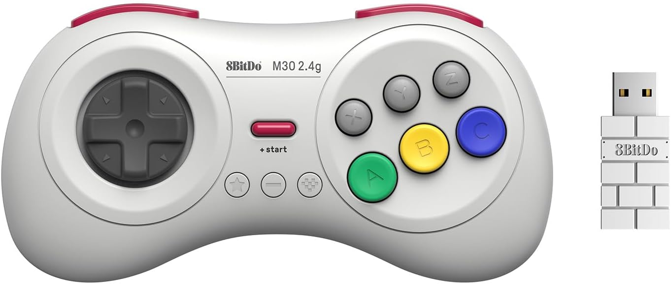 Imagem Controle sem fio 8Bitdo M30 2.4G Layout 6 Botões