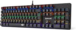 Imagem Teclado Mecânico Gamer Redragon Valheim K608-R Switch Brown - Rainbow