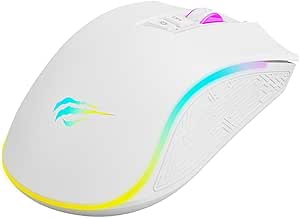 Imagem Mouse Gamer Havit MS1034 RGB 7200 DPI – Branco