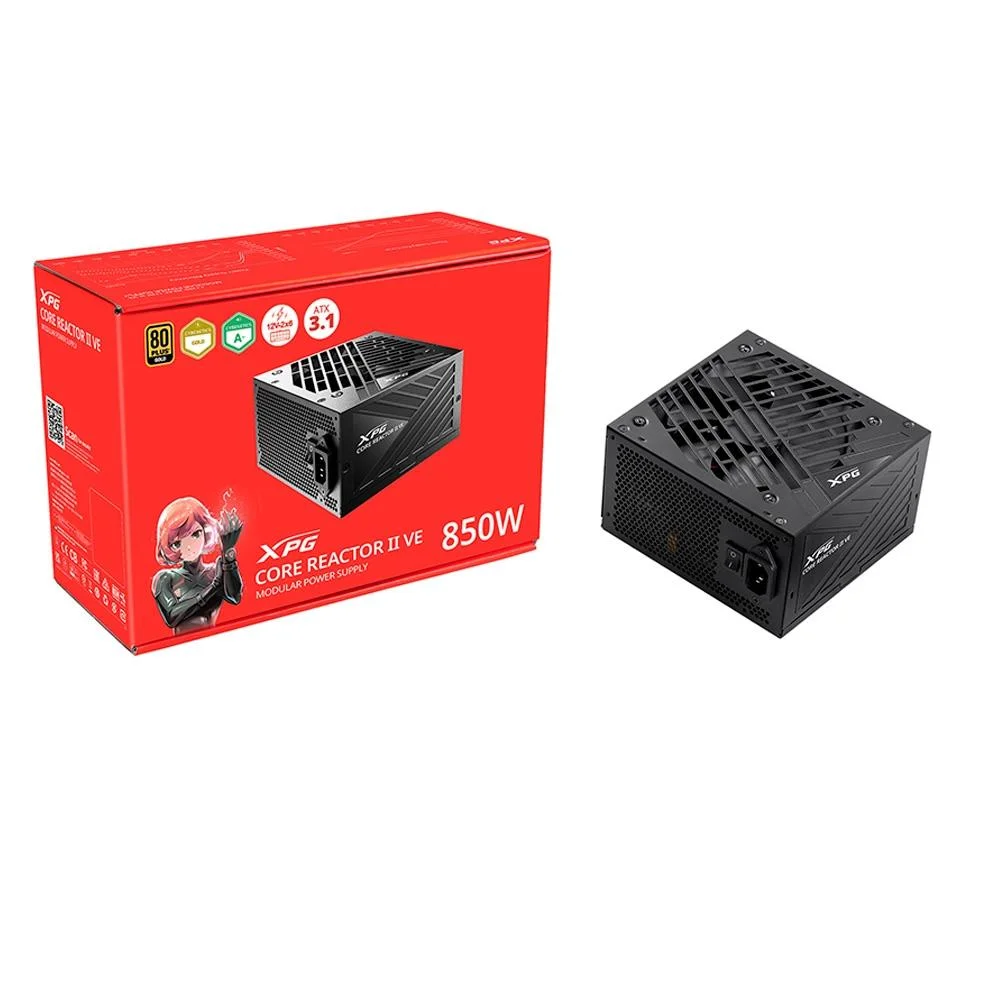 Imagem da oferta Fonte XPG Core Reactor II VE 850W 80 Plus Gold Modular - 75261436
