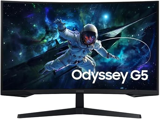 Imagem Monitor Gamer Samsung Odyssey G5 27" QHD 165Hz 1ms