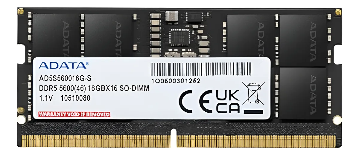 Imagem Memória SODIMM Adata 16GB DDR5 5600MHz - Pcreg