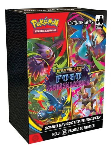 Imagem Pokémon TCG Mega Evolução  - Fogo Fantasmagórico