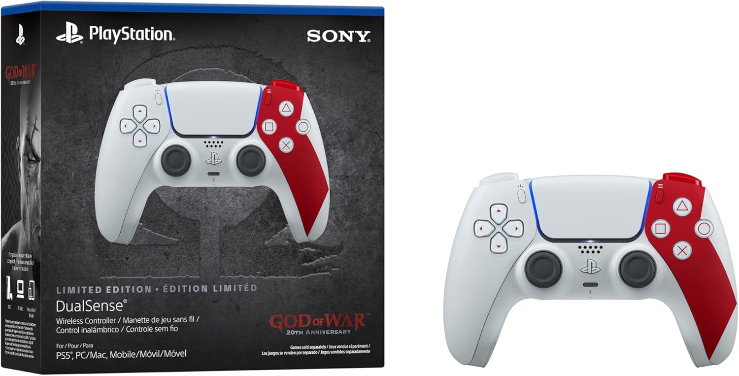 Imagem (Pré-venda) Controle sem fio DualSense - Edição Limitada God of War 20th Anniversary