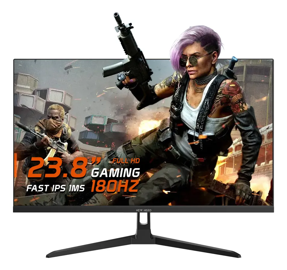 Imagem Monitor Gamer New Hero Blade 23.8" Full HD 180Hz 1ms – Preto