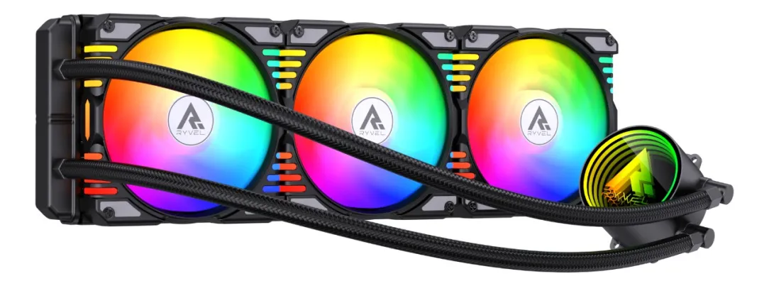 Imagem Water Cooler Ryvel Lumin Wave 360 ARGB 360mm – Preto
