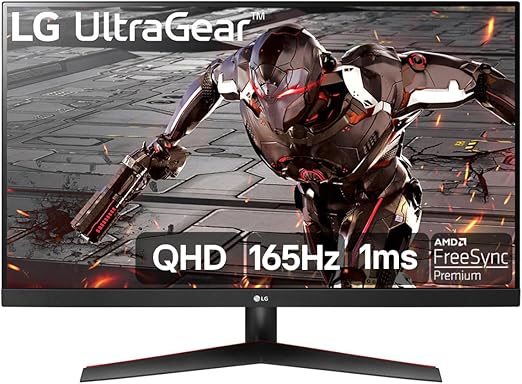 Imagem Monitor Gamer LG UltraGear 32" QHD 165Hz 1ms – 32GN600