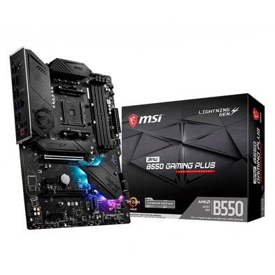 Imagem Placa-Mãe MSI MPG B550 Gaming Plus, AMD AM4, ATX, DDR4, Preto - MPG B550 GAMING PLUS