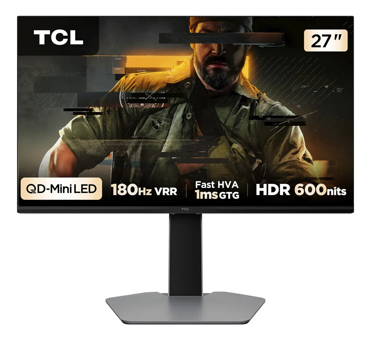 Imagem Monitor Gamer TCL 27" QLED Mini LED QHD 180Hz 1ms - 27G64