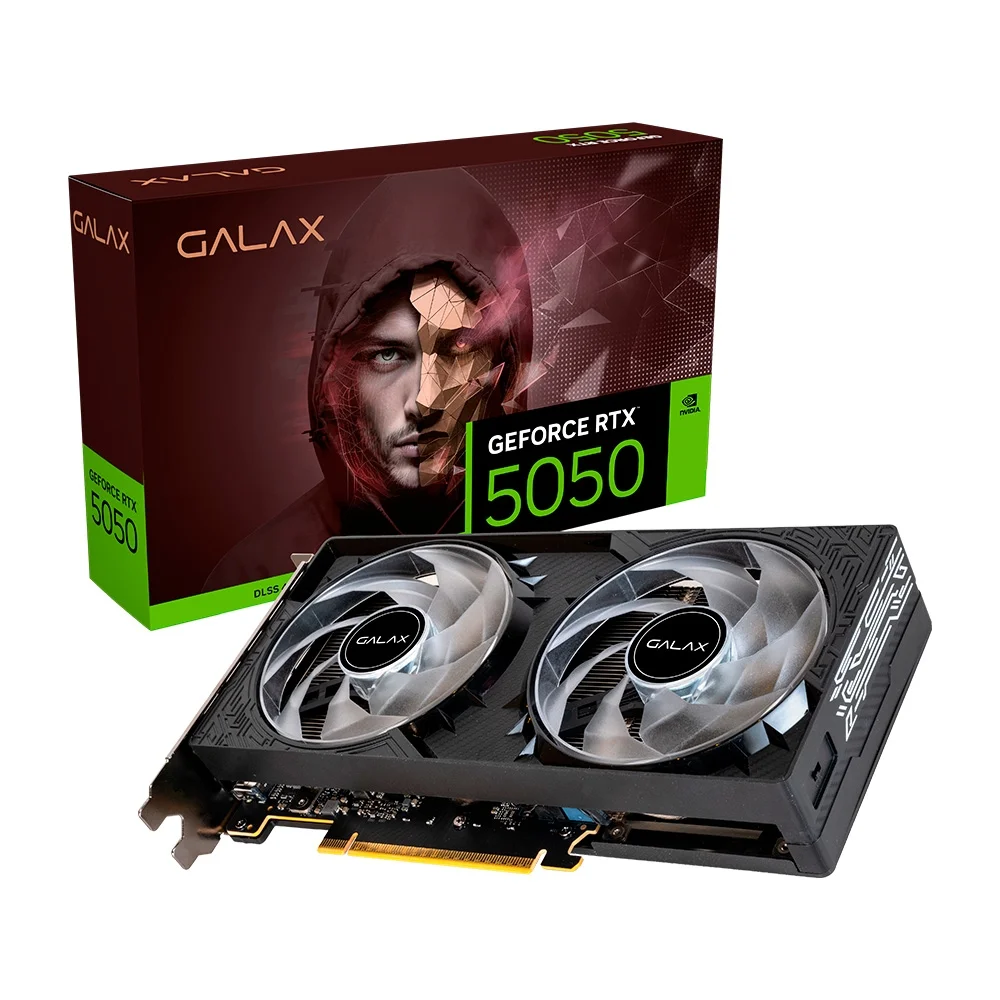 Imagem Placa de Vídeo GALAX NVIDIA GeForce RTX 5050 8GB GDDR6 - 55NSL8MHDXRE