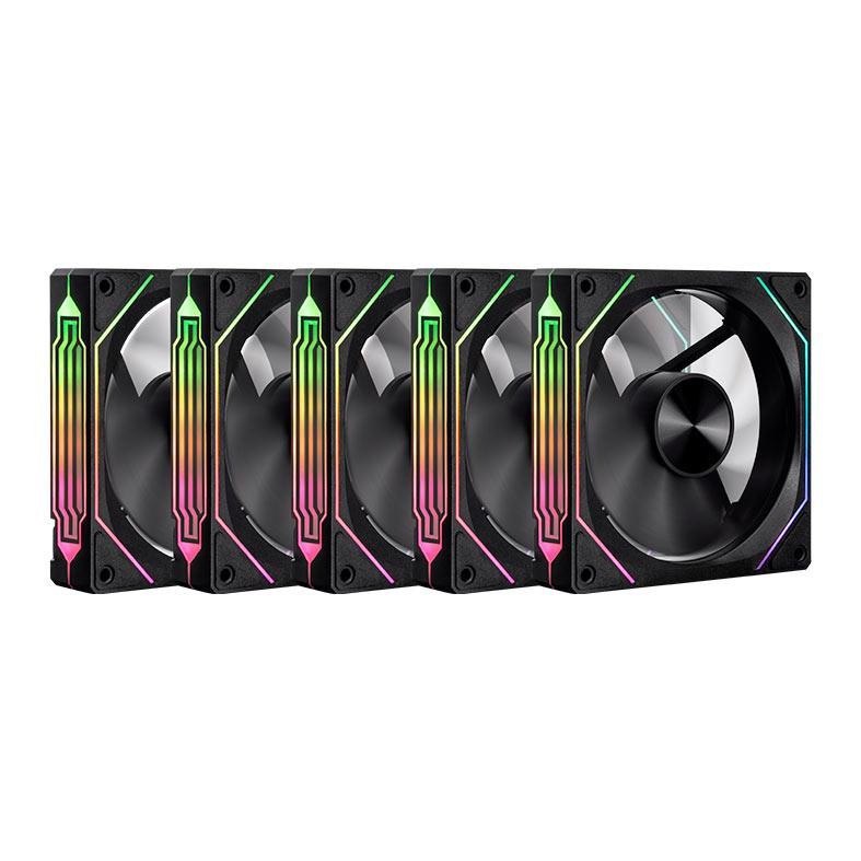 Imagem Kit Ventoinhas Pichau Ventus NX ARGB 5x120mm - PCH-VTNX5-BK01