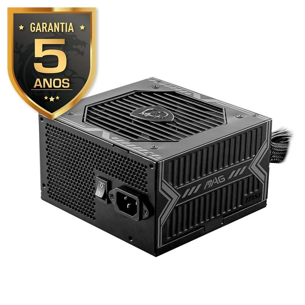 Imagem Fonte MSI MAG A650BN 650W 80 Plus Bronze - Preto - 306-7ZP2B22-CE0