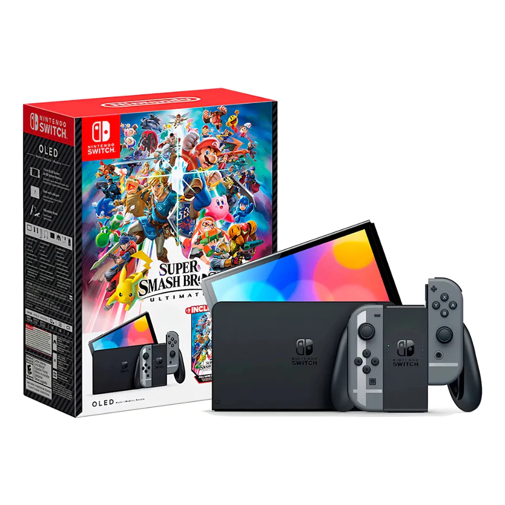 Imagem Console Nintendo Switch OLED + Super Smash Bros Ultimate