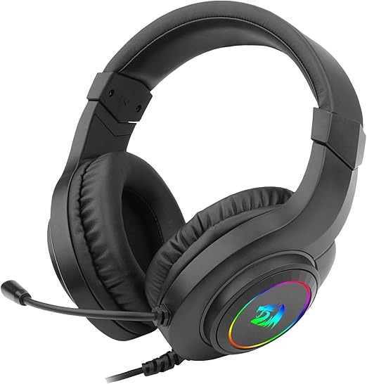 Imagem da oferta Headset Gamer Redragon Hylas Preto RGB H260RGB, Único