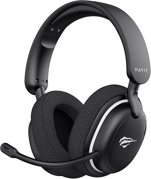 Imagem Headset Gamer Havit Fuxi H7SE - 2.4GHz Bluetooth 40mm - Preto