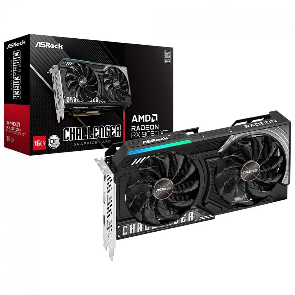 Imagem da oferta Placa de Vídeo ASRock AMD Radeon RX 9060 XT Challenger OC, 16GB, GDDR6, FSR, 90-GA5QZZ-00UANF