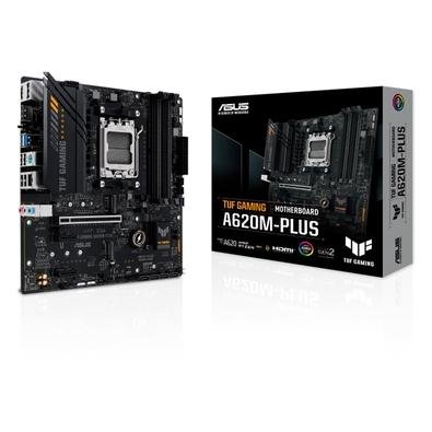 Imagem da oferta Placa-Mãe ASUS TUF GAMING A620M-PLUS, AMD AM5, mATX, DDR5, Preto - 90MB1EZ0-M0EAY0
