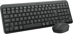 Imagem da oferta Teclado e Mouse Sem Fio Logitech MK250 Bluetooth - Grafite
