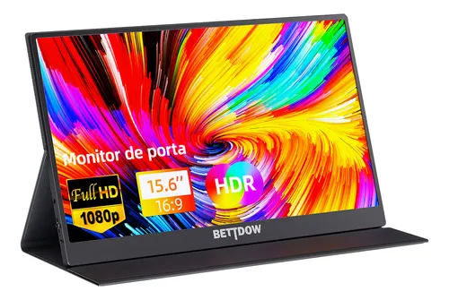 Imagem da oferta Monitor Portátil Gamer Bettdow 15,6" Full HD IPS 60Hz