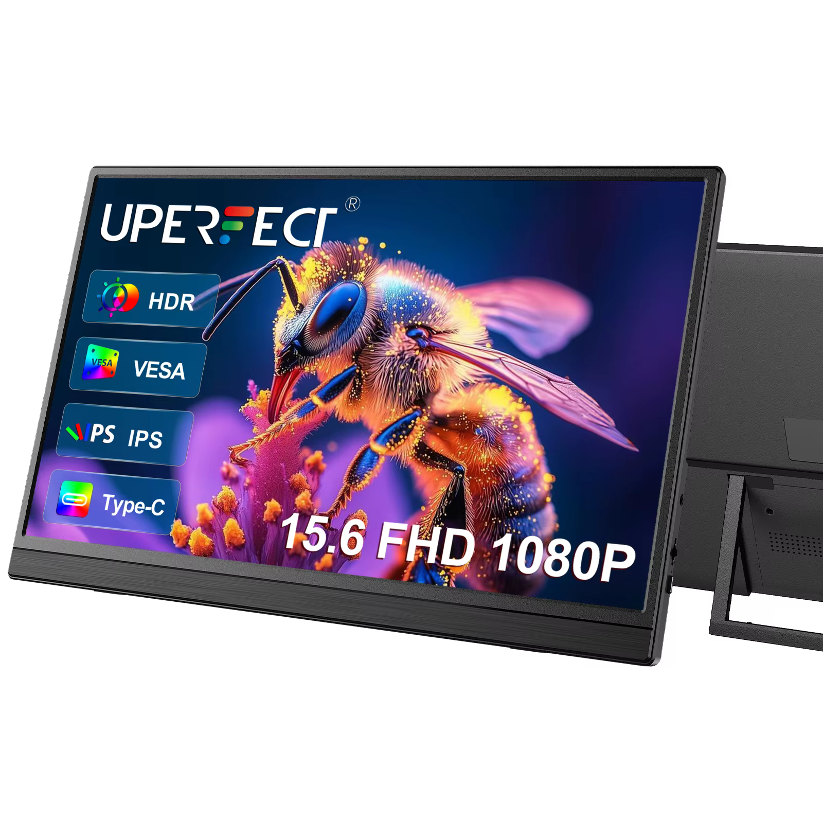 Imagem da oferta Monitor Portátil UPERFECT 15.6" FHD IPS - USB C/Mini HDMI