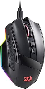 Imagem da oferta Mouse Gamer Redragon RIND M813 RGB 16000 DPI Preto
