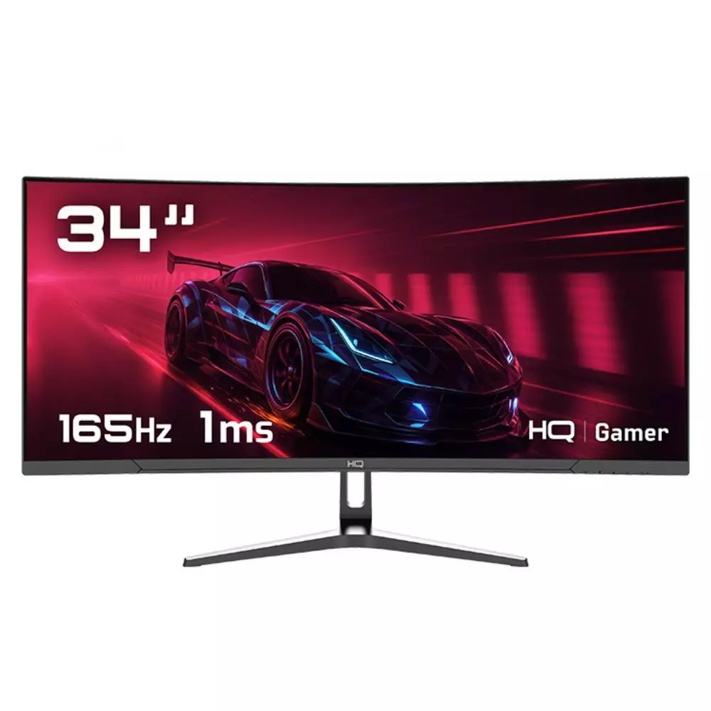 Imagem da oferta Monitor Gamer 34" Curvo 1ms, 165Hz, UltraWide (QHD) - 3440x1440 AMD FreeSync, HDMI, DP, HQ Premium HQ34C16