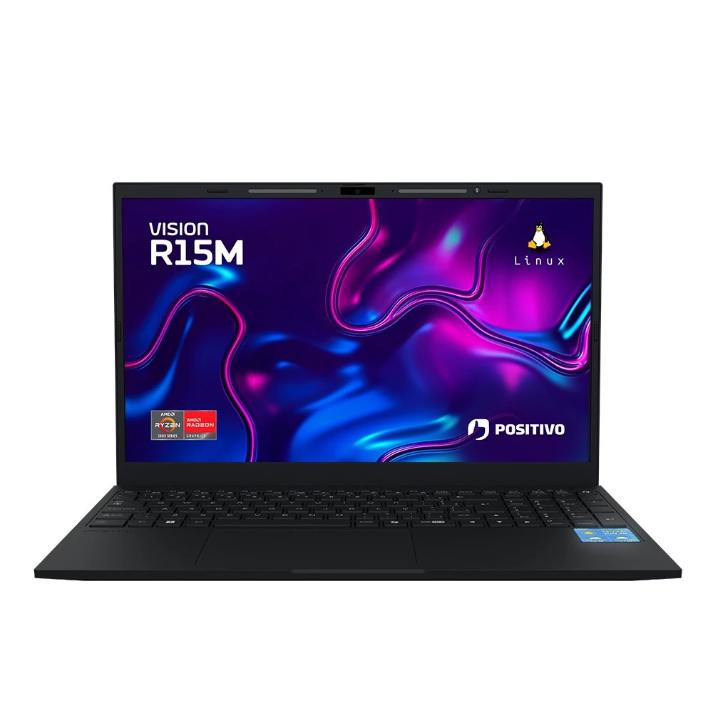 Imagem da oferta Notebook Positivo Vision Ryzen 5-5625U 8GB 256GB 15" Linux MiniTela - R58256BI-15