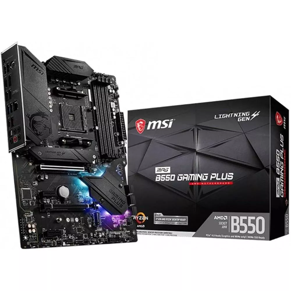 Imagem da oferta Placa mãe MSI MPG AMD B550 Gaming Plus Socket AM4 ATX DDR4-SDRAM