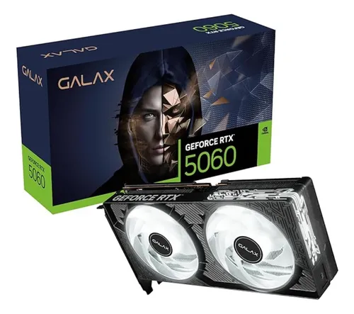 Imagem da oferta Placa de Vídeo Galaxy NVIDIA GeForce RTX 5060 1-Click OC V2